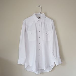 Ruddock dress shirt snap button white